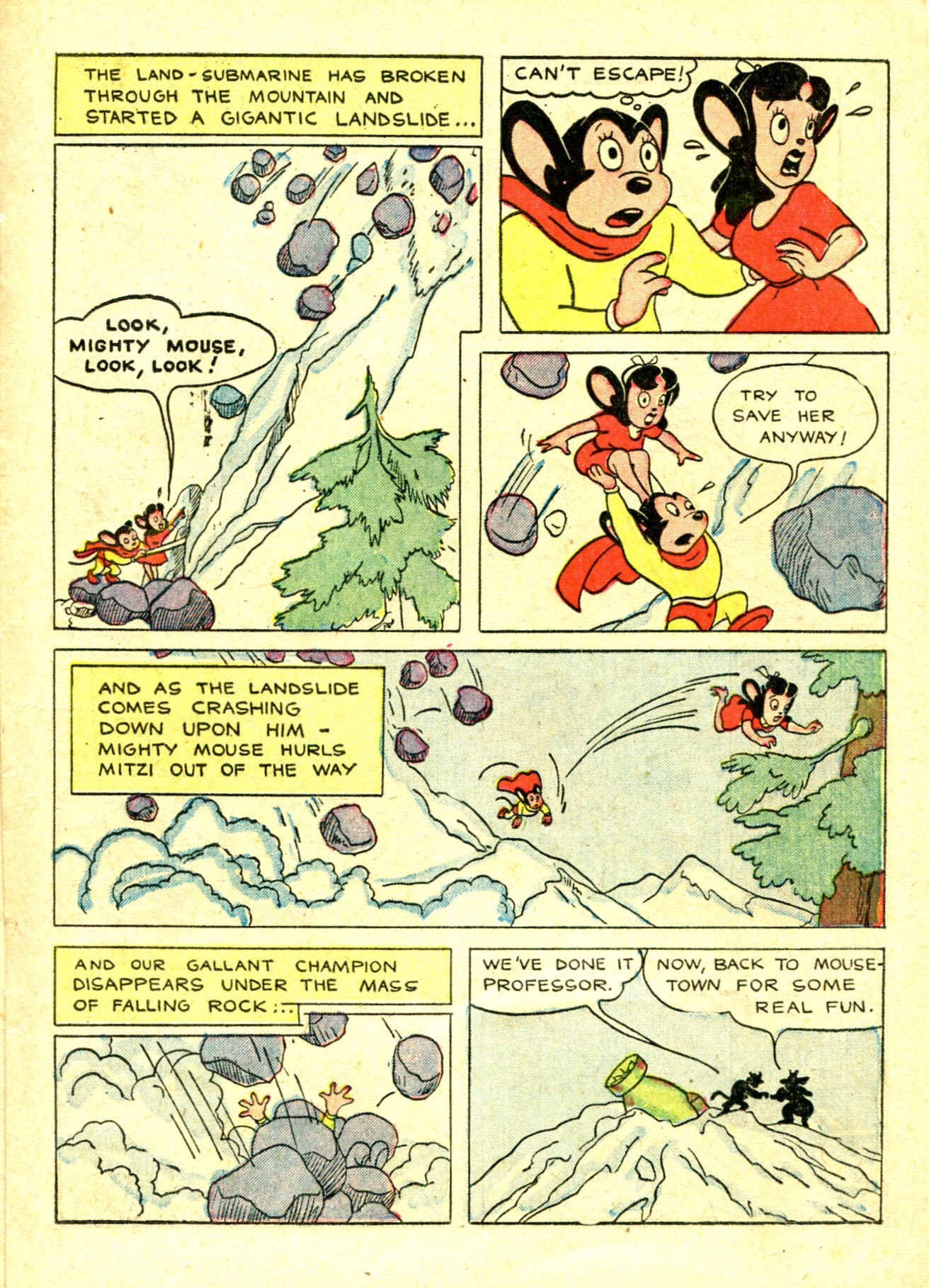 Read online Paul Terry's Mighty Mouse Comics comic -  Issue #36 - 12