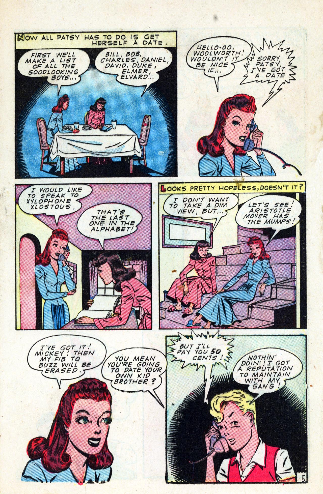 Read online Patsy Walker comic -  Issue #4 - 17