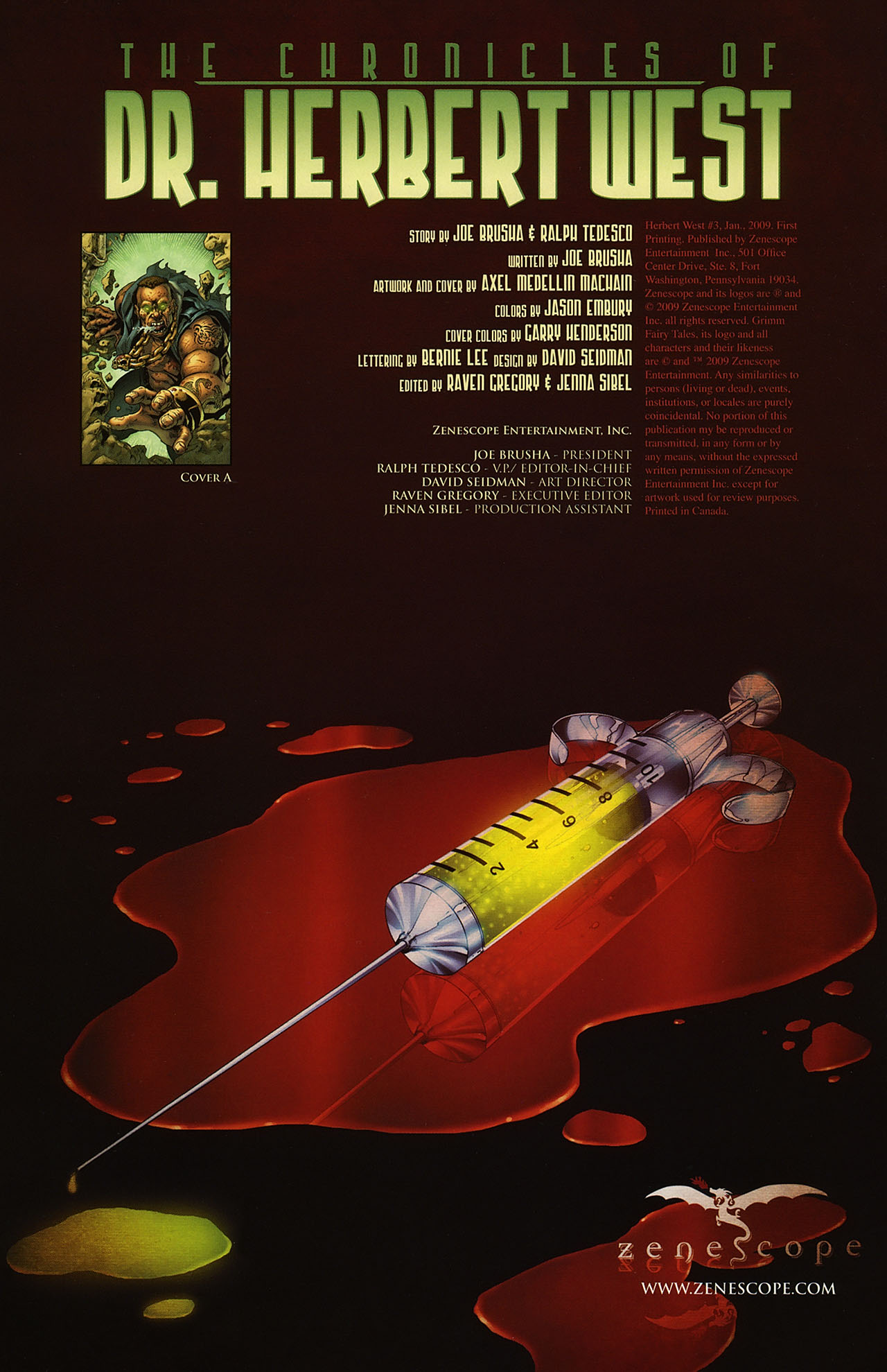 Read online The Chronicles of Dr. Herbert West comic -  Issue #3 - 2