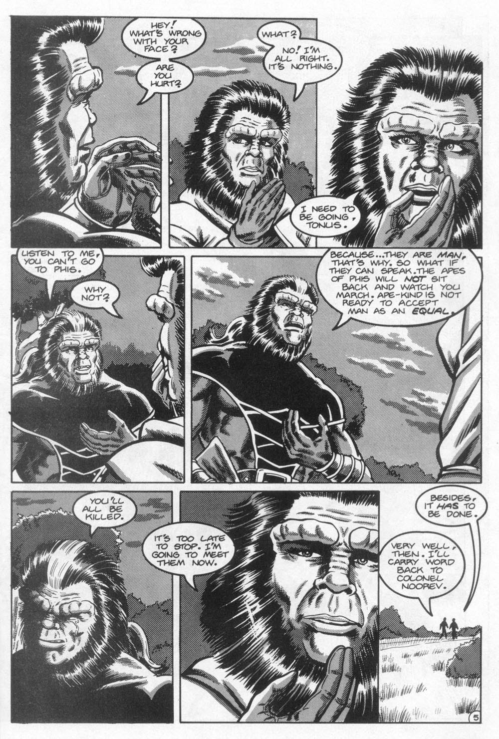 Read online Planet of the Apes: Blood of the Apes comic -  Issue #4 - 7