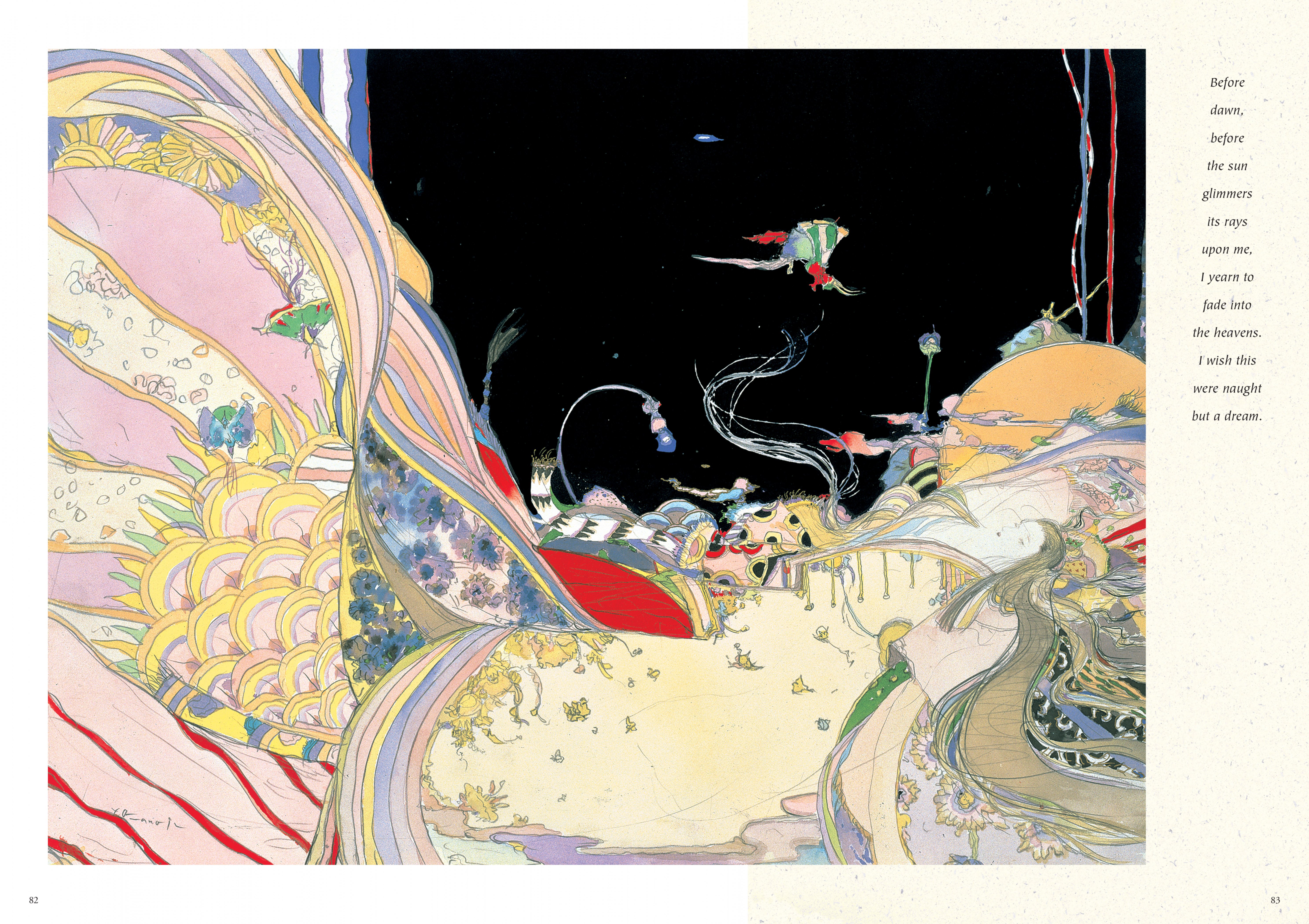 Read online Elegant Spirits: Amano's Tale of Genji and Fairies comic -  Issue # TPB - 56