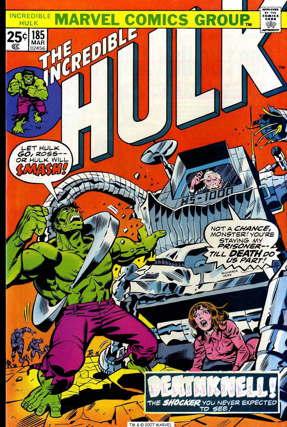 Read online The Incredible Hulk (1968) comic -  Issue #185 - 1