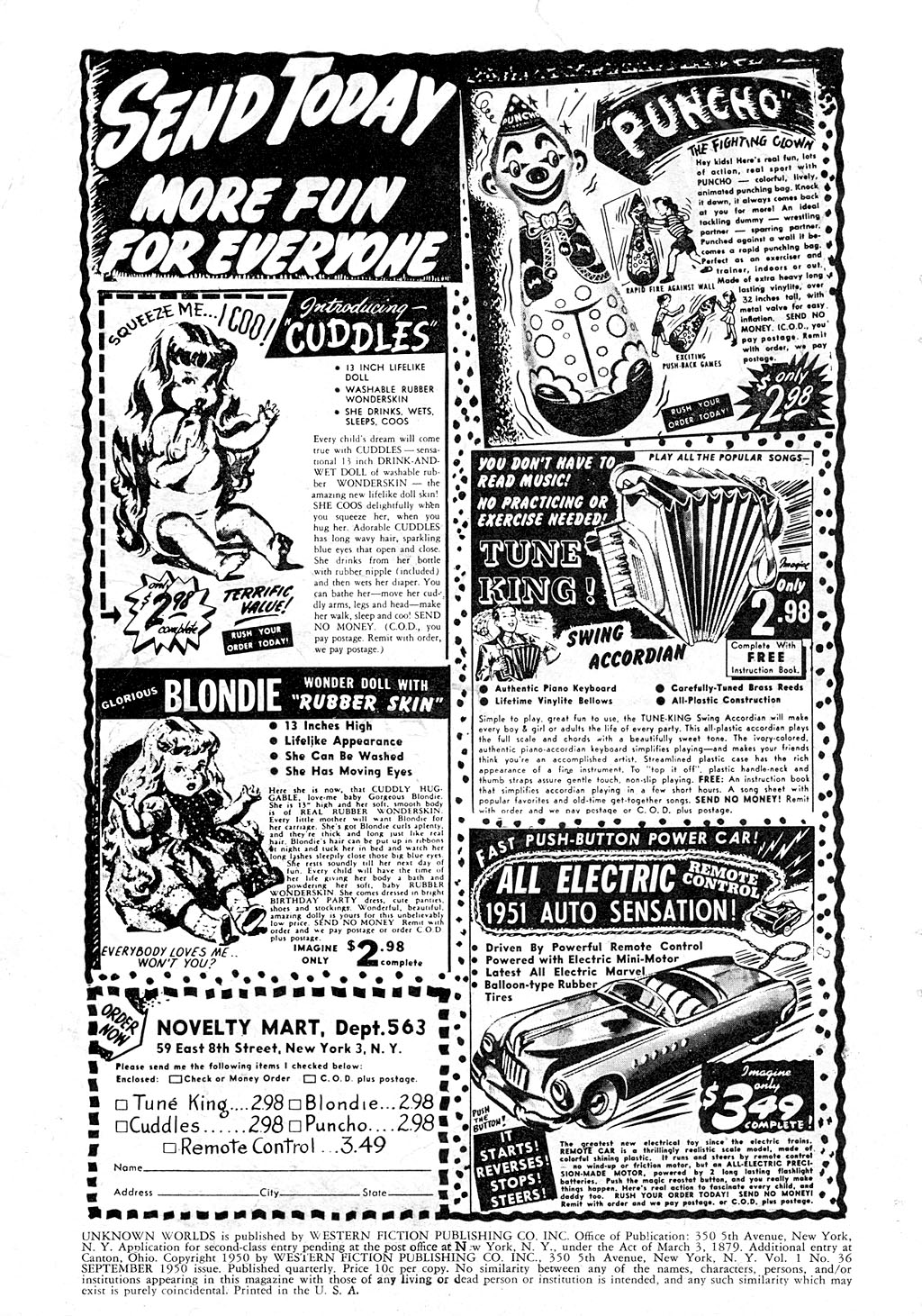 Read online Journey Into Unknown Worlds (1950) comic -  Issue #36 - 2