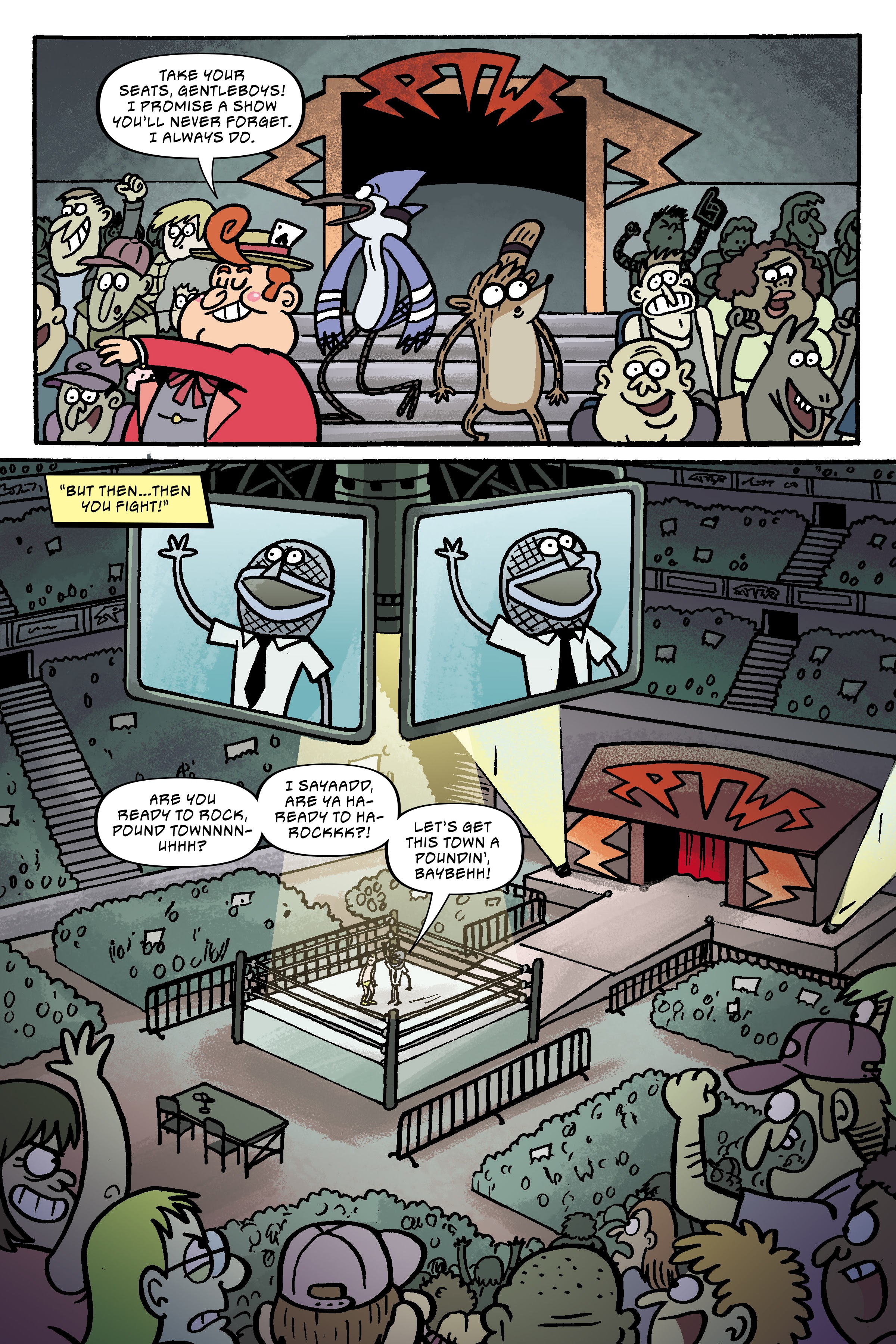 Read online Regular Show: Wrasslesplosion comic -  Issue # TPB - 40