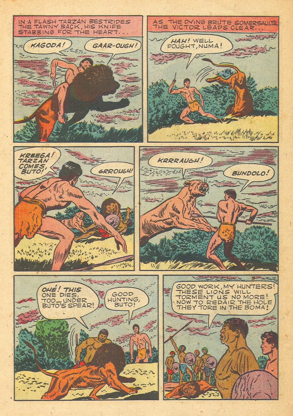 Read online Tarzan (1948) comic -  Issue #32 - 6