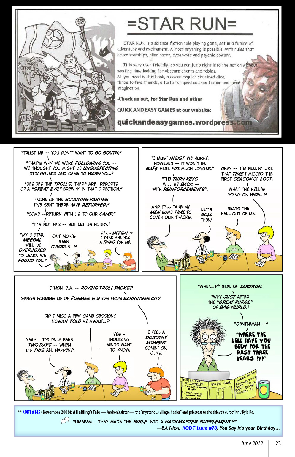 Read online Knights of the Dinner Table comic -  Issue #188 - 25