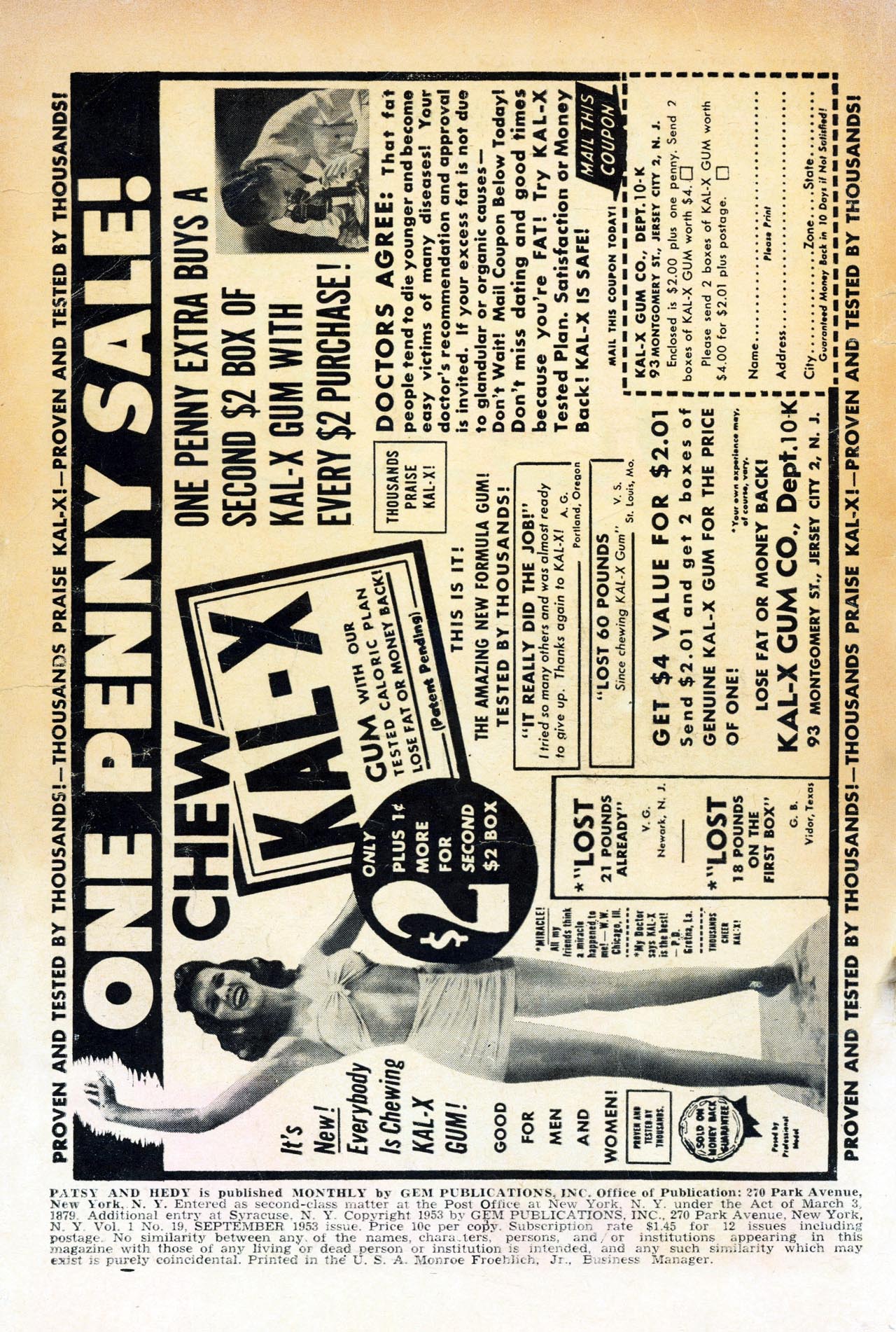 Read online Patsy and Hedy comic -  Issue #19 - 2