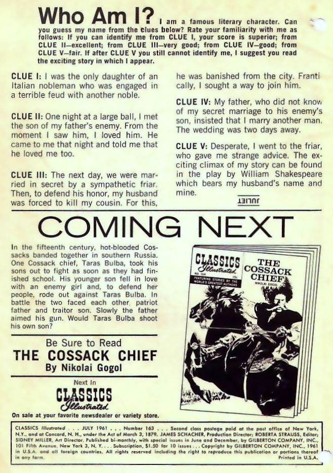 Read online Classics Illustrated comic -  Issue #163 - 2