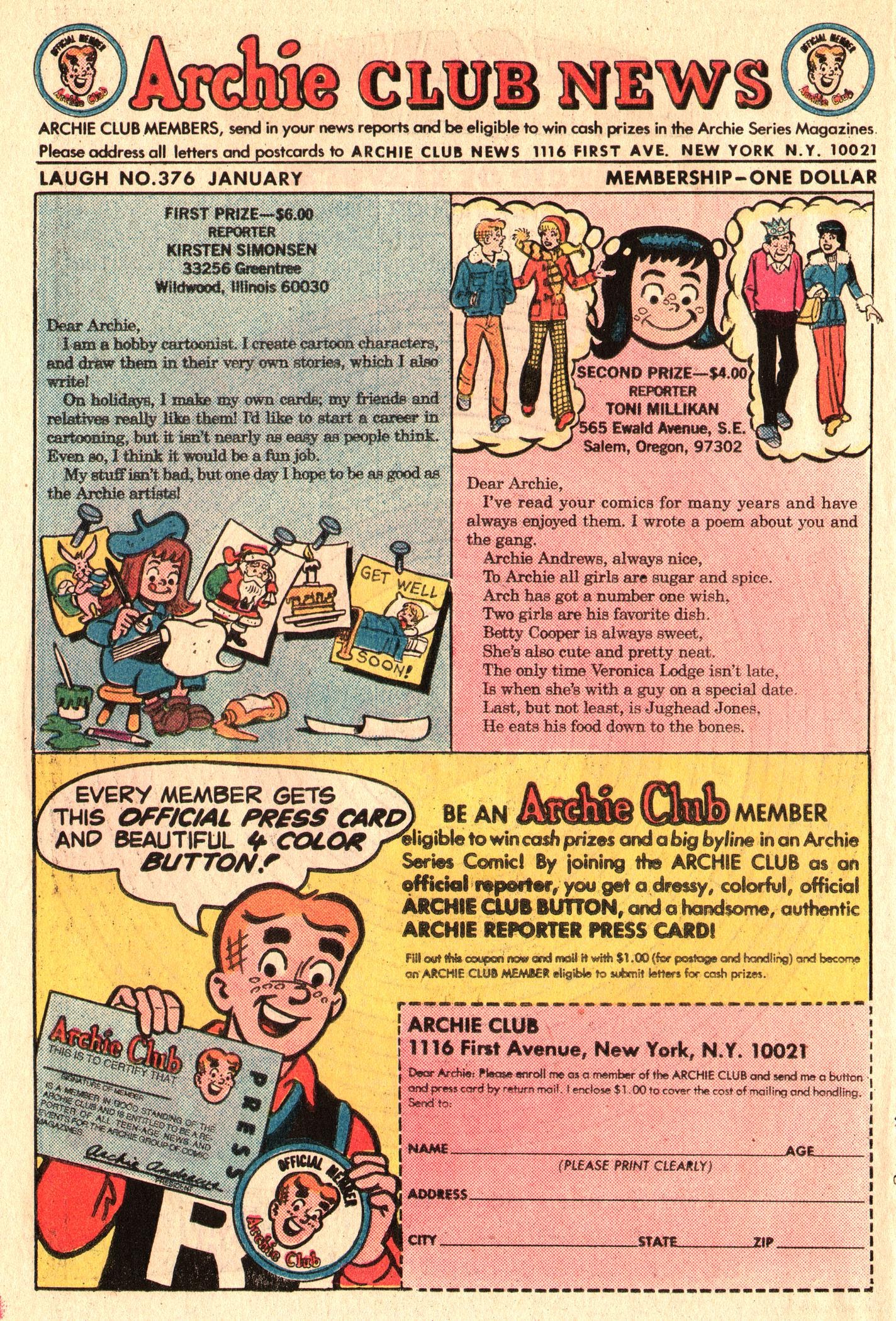 Read online Laugh (Comics) comic -  Issue #376 - 10