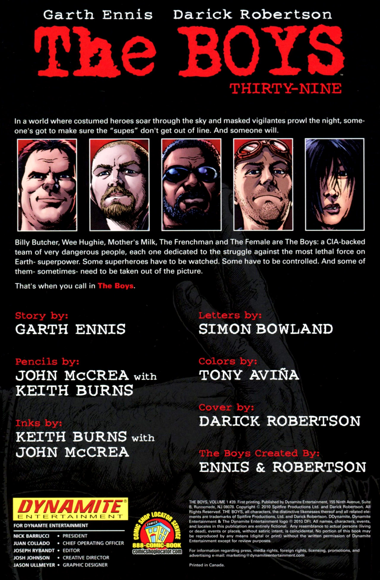 Read online The Boys comic -  Issue #39 - 2