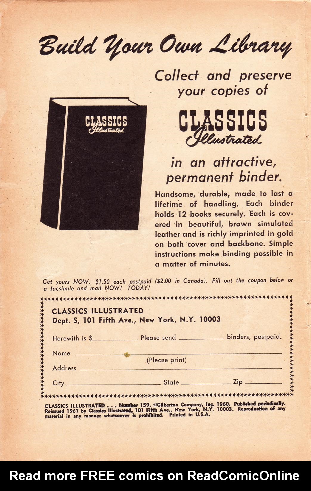 Read online Classics Illustrated comic -  Issue #159 - 2