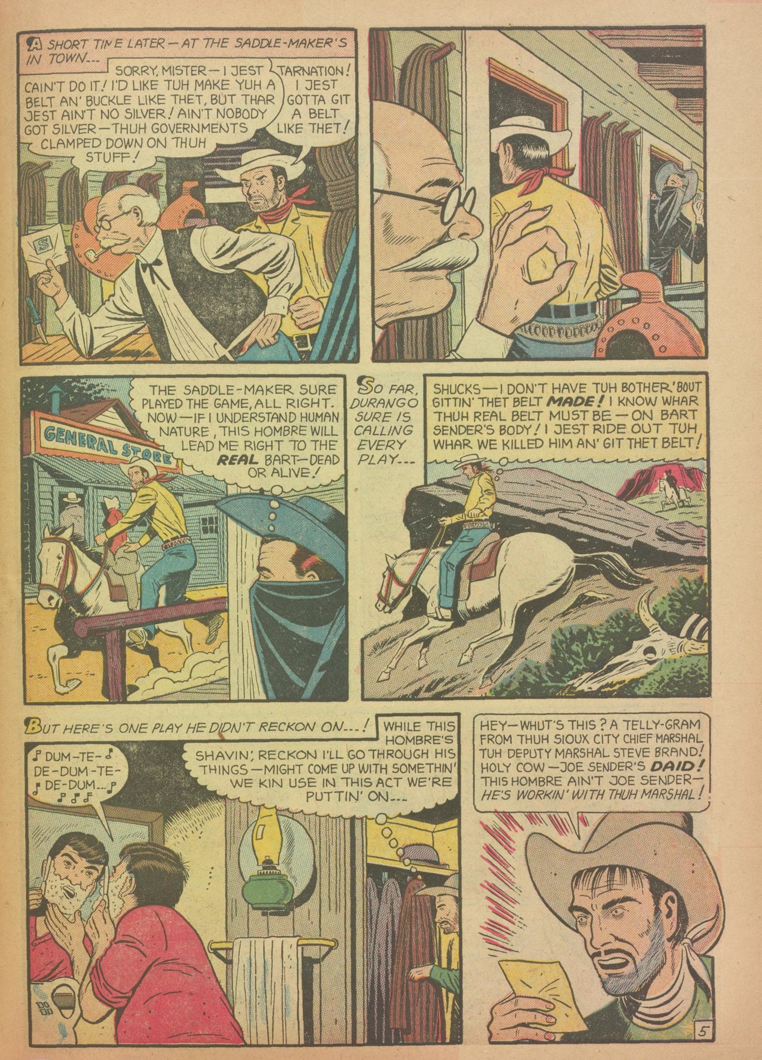 Read online Charles Starrett as The Durango Kid comic -  Issue #30 - 31