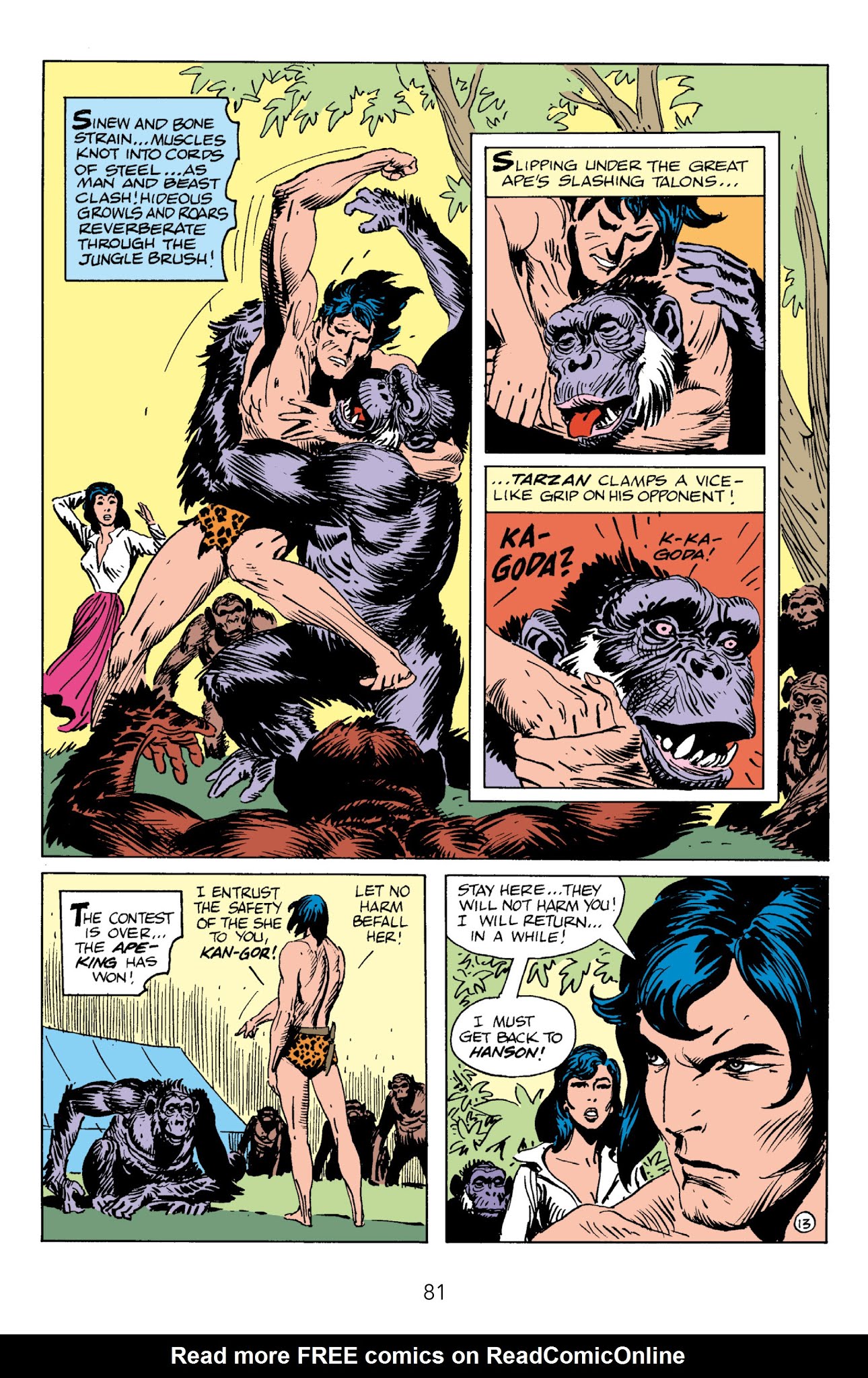 Read online Edgar Rice Burroughs' Tarzan The Joe Kubert Years comic -  Issue # TPB 2 (Part 1) - 81