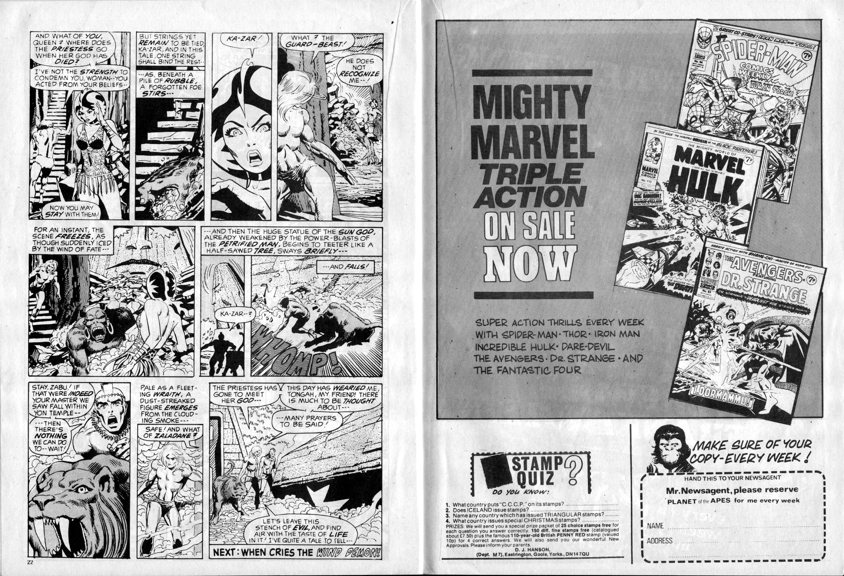 Read online Planet of the Apes (1974) comic -  Issue #6 - 12