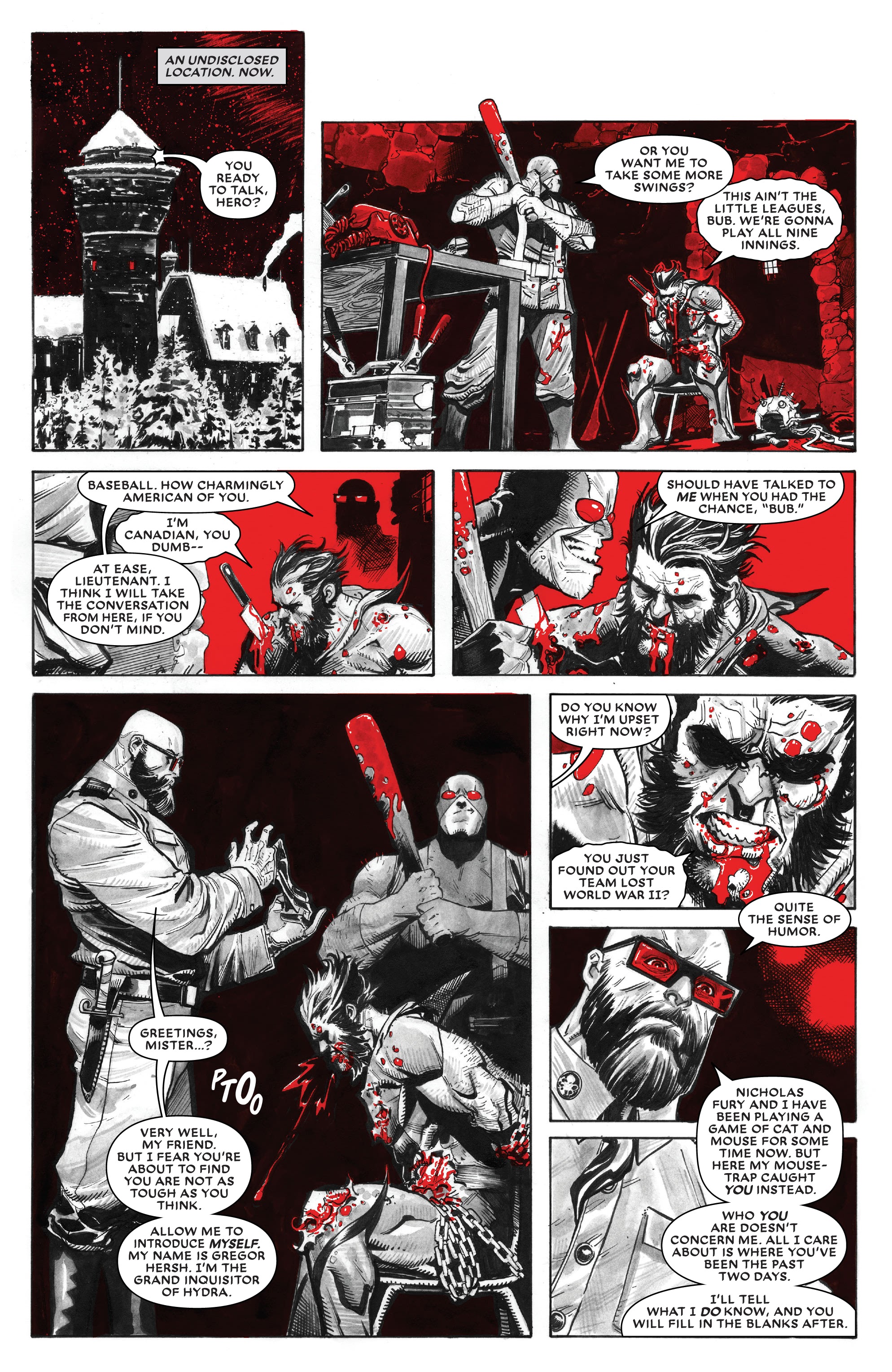 Read online Wolverine: Black, White & Blood comic -  Issue #1 - 11