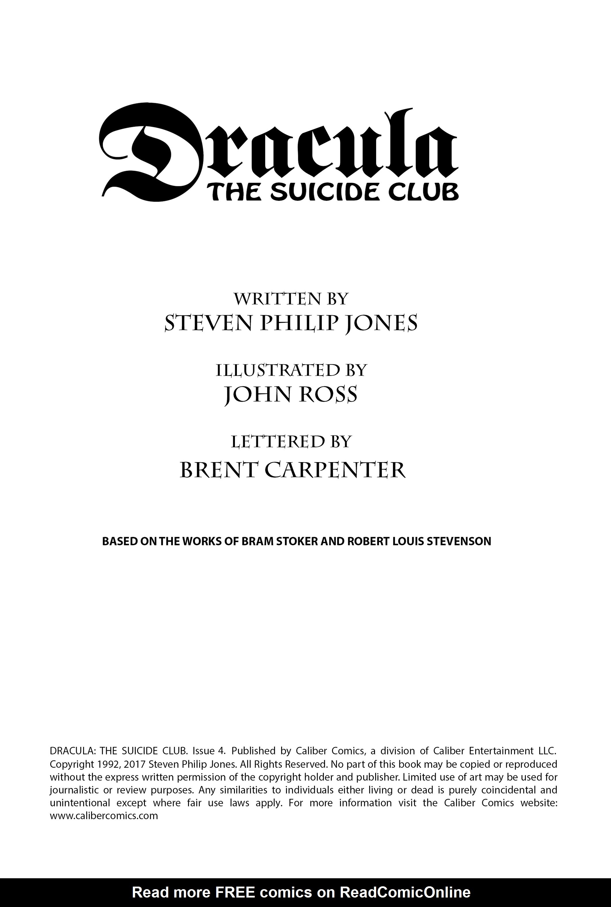 Read online Dracula: The Suicide Club comic -  Issue #4 - 2