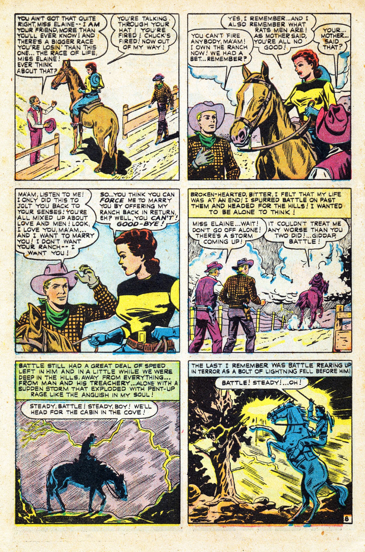 Read online Cowboy Romances comic -  Issue #3 - 10