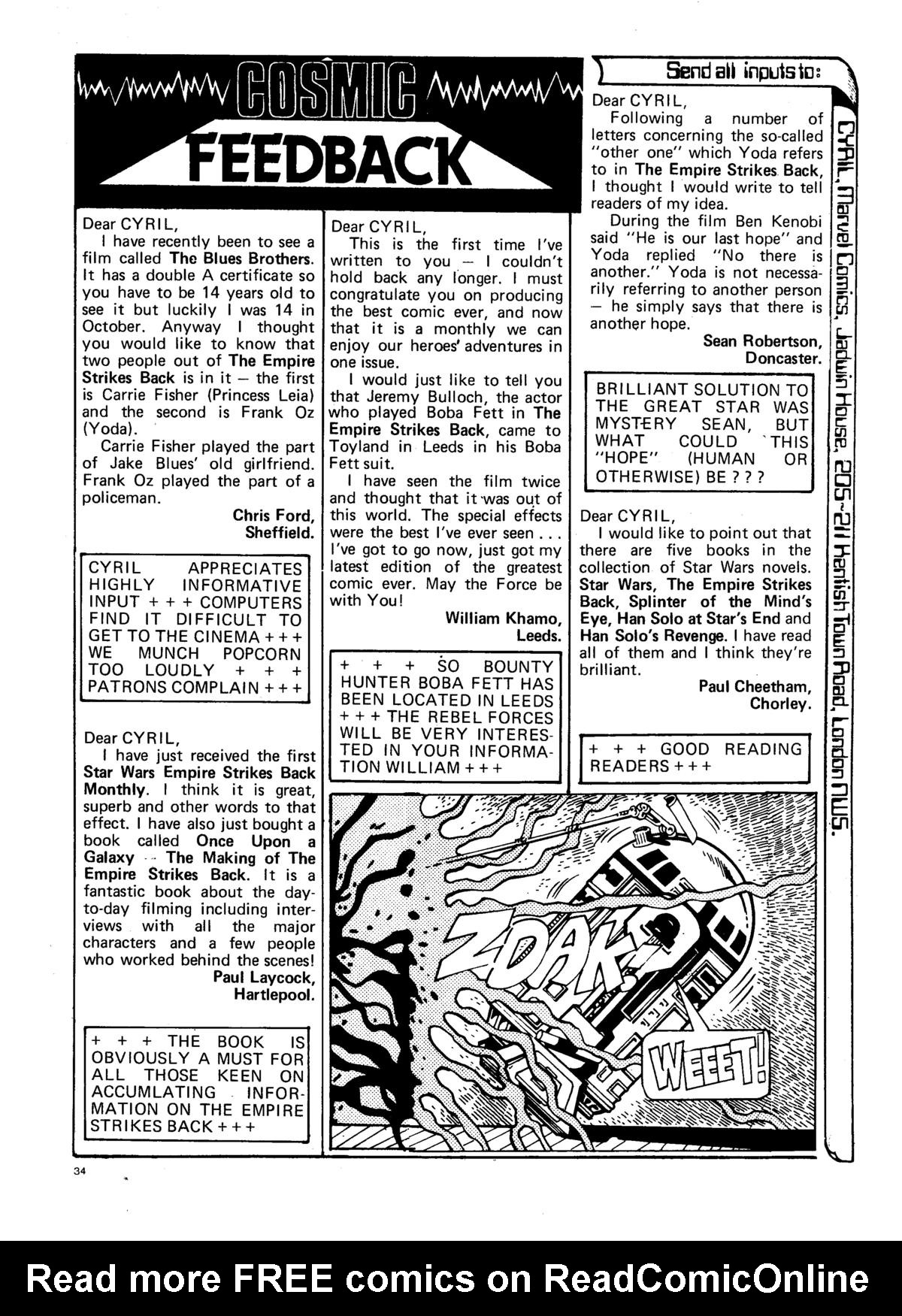 Read online Star Wars: The Empire Strikes Back comic -  Issue #142 - 34