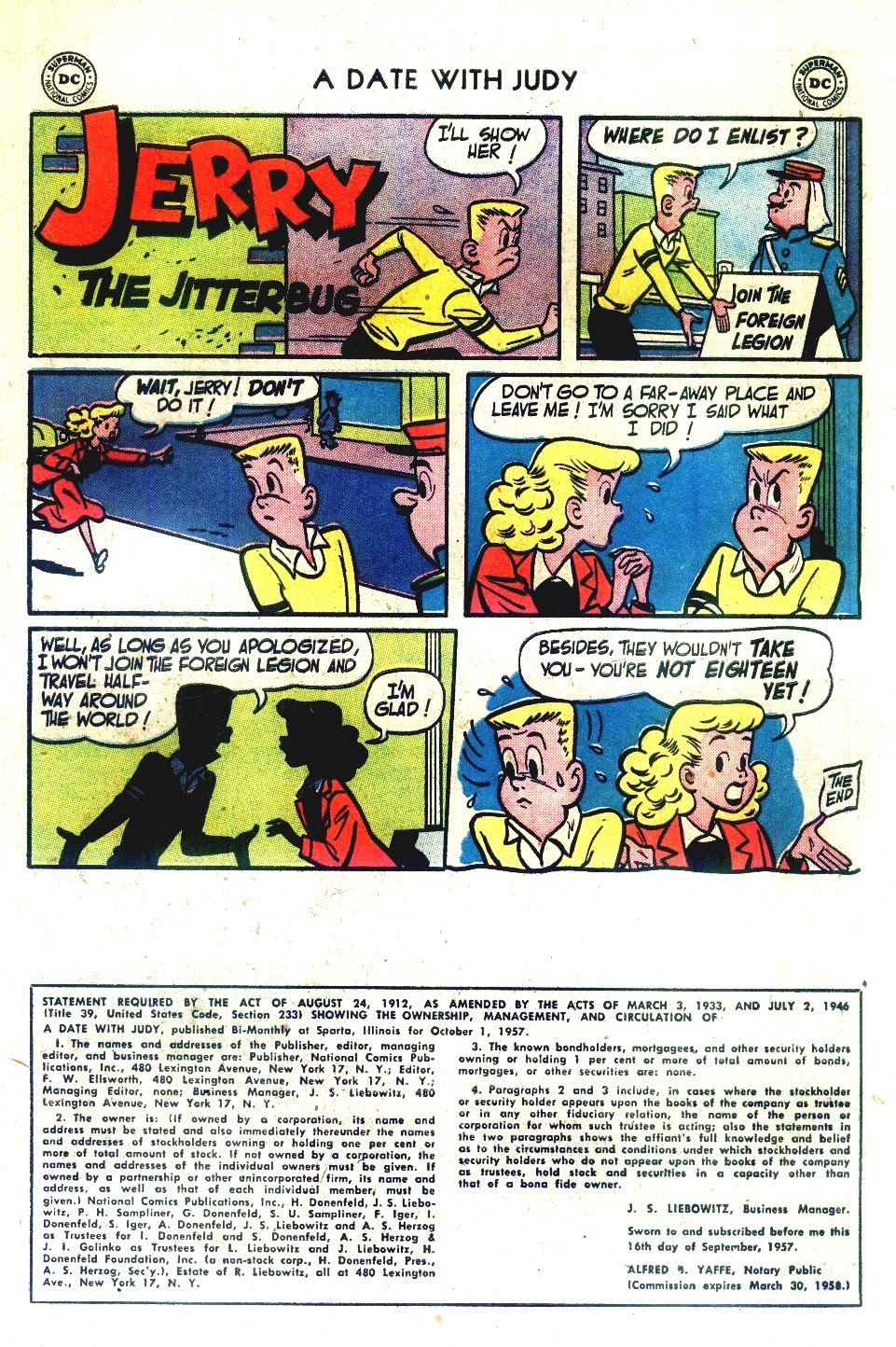 Read online A Date with Judy comic -  Issue #63 - 33