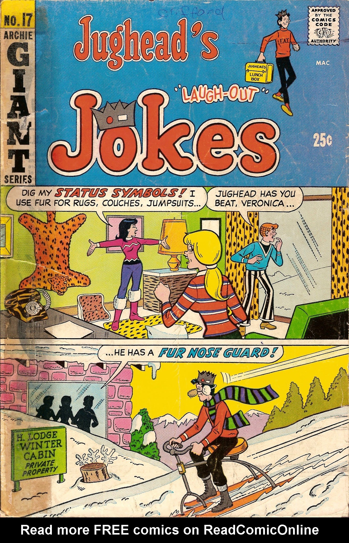 Read online Jughead's Jokes comic -  Issue #17 - 1