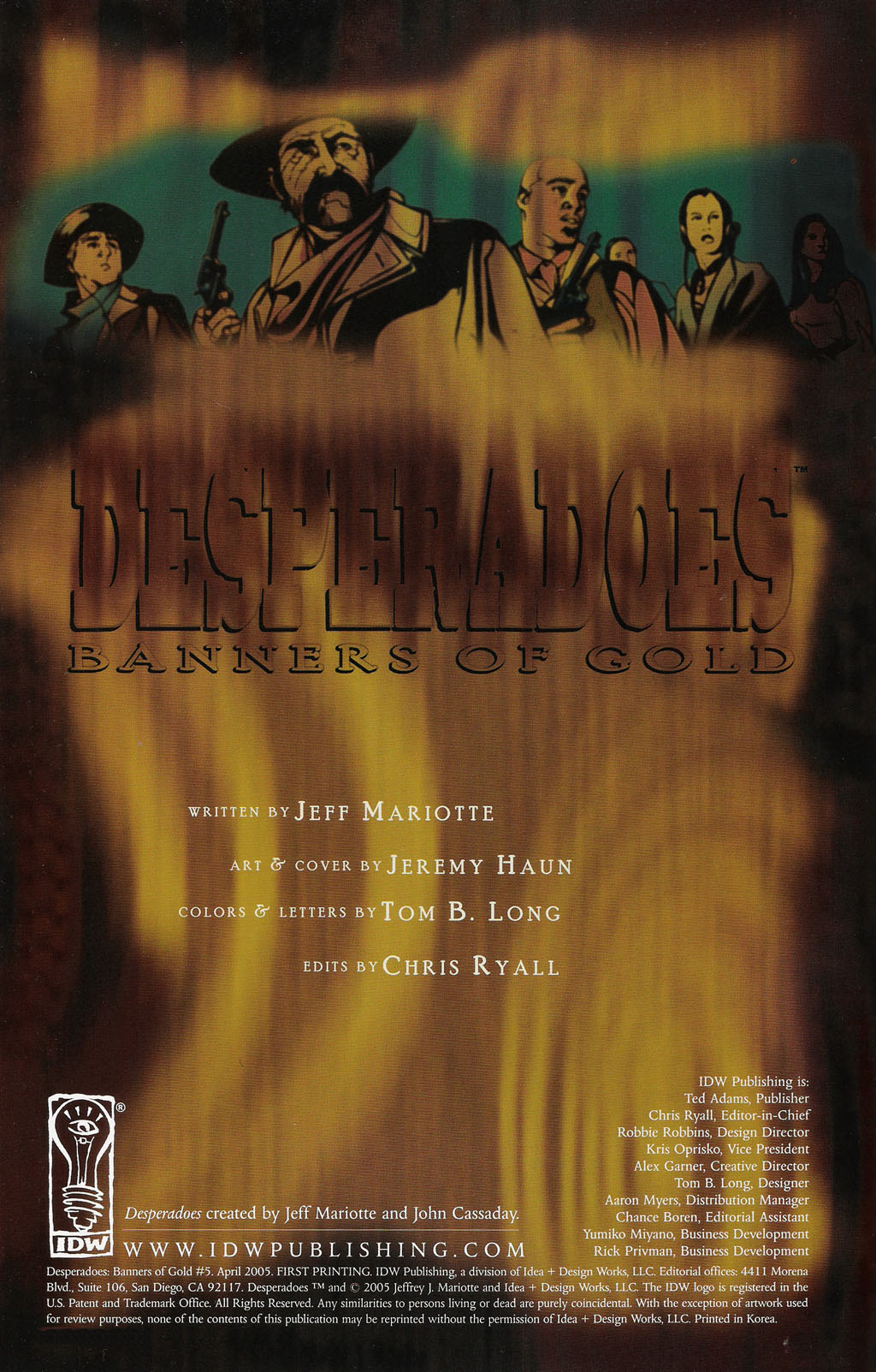 Read online Desperadoes: Banners of Gold comic -  Issue #5 - 2