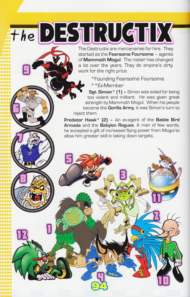 Read online Sonic the Hedgehog: The Complete Sonic Comic Encyclopedia comic -  Issue # TPB - 96