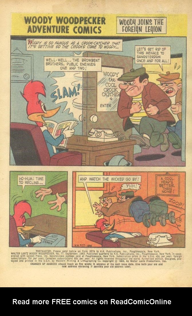 Read online Walter Lantz Woody Woodpecker (1962) comic -  Issue #77 - 3