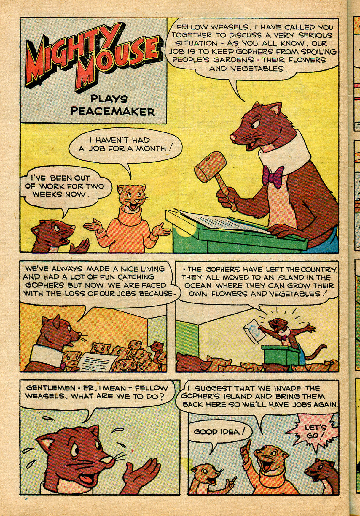 Read online Paul Terry's Mighty Mouse Comics comic -  Issue #20 - 44