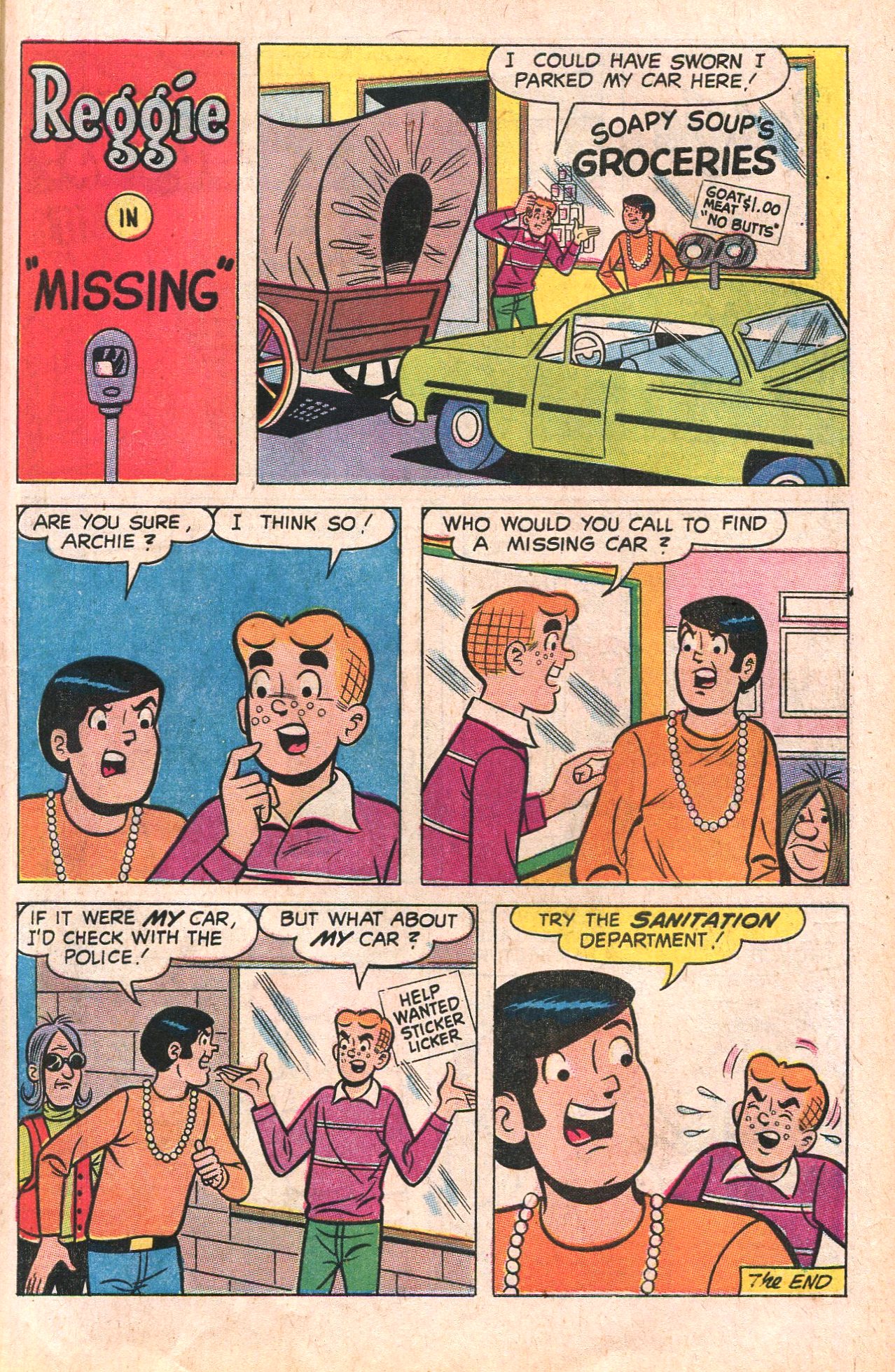 Read online Reggie's Wise Guy Jokes comic -  Issue #7 - 21