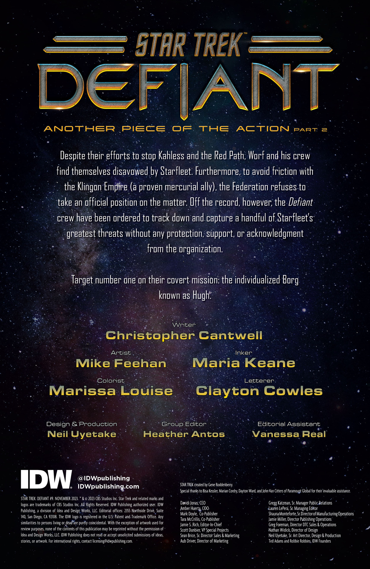 Read online Star Trek: Defiant comic -  Issue #9 - 2