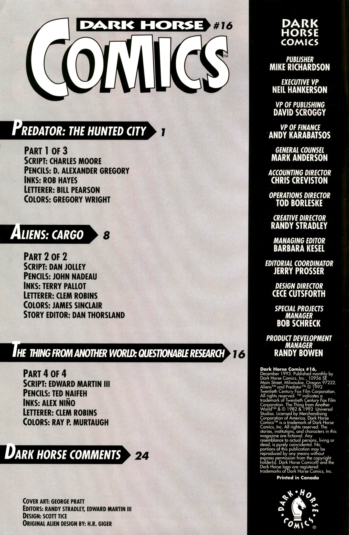 Read online Dark Horse Comics comic -  Issue #16 - 2