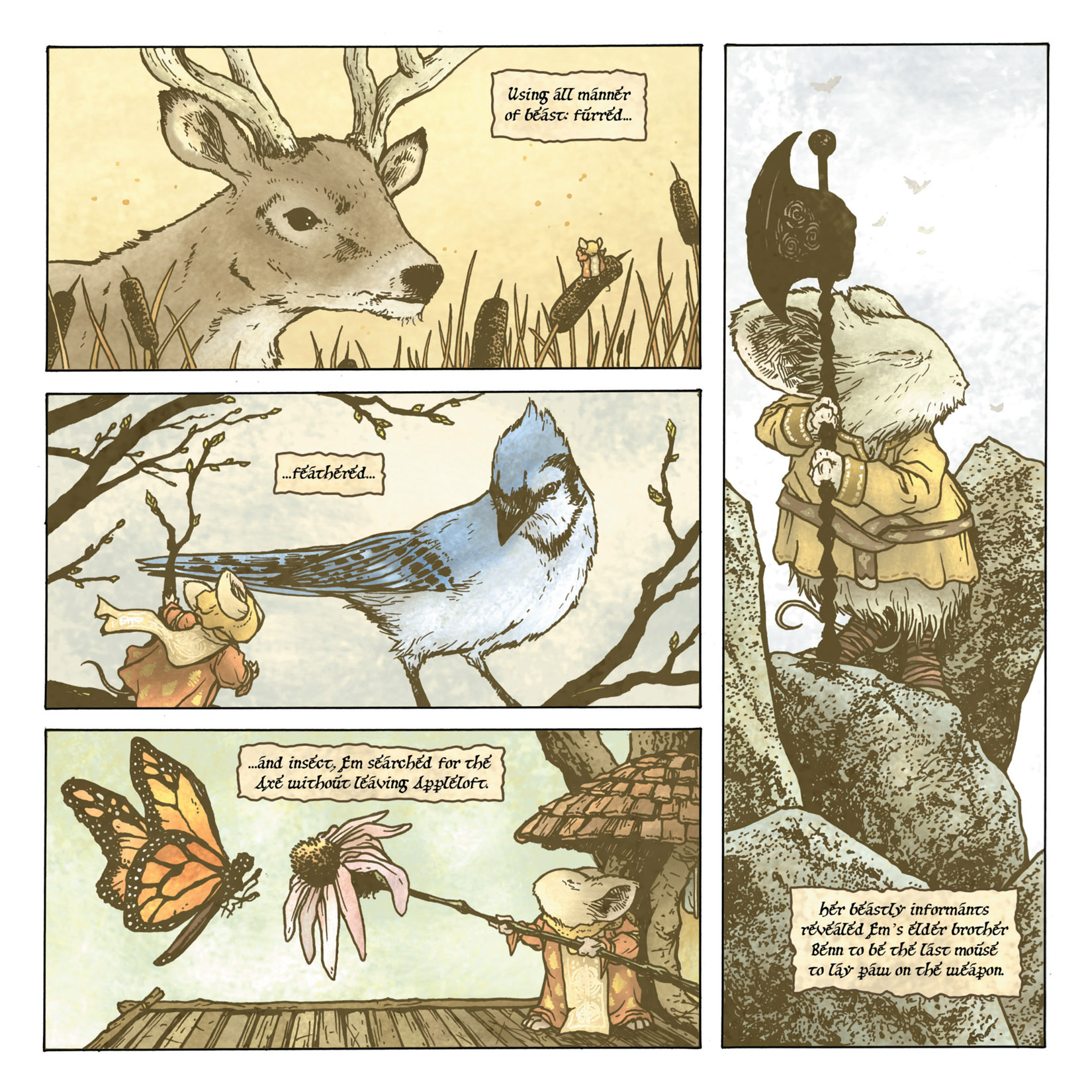 Read online Mouse Guard: The Black Axe comic -  Issue #2 - 17