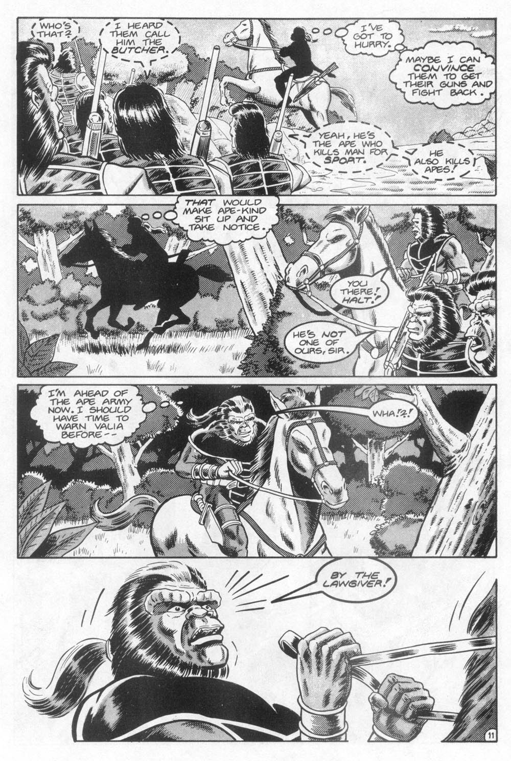 Read online Planet of the Apes: Blood of the Apes comic -  Issue #4 - 12