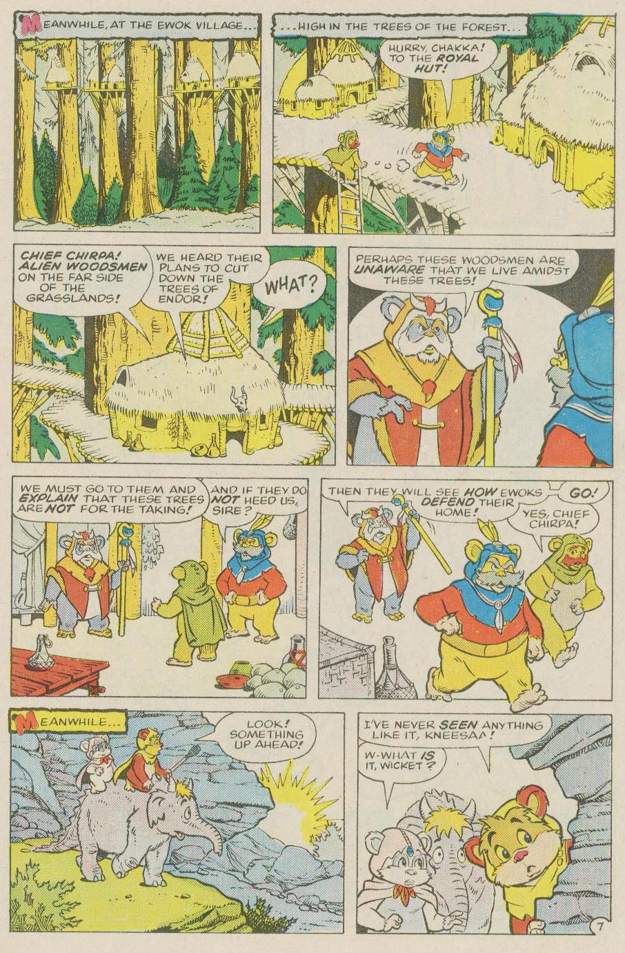 Read online Ewoks (1987) comic -  Issue #5 - 9