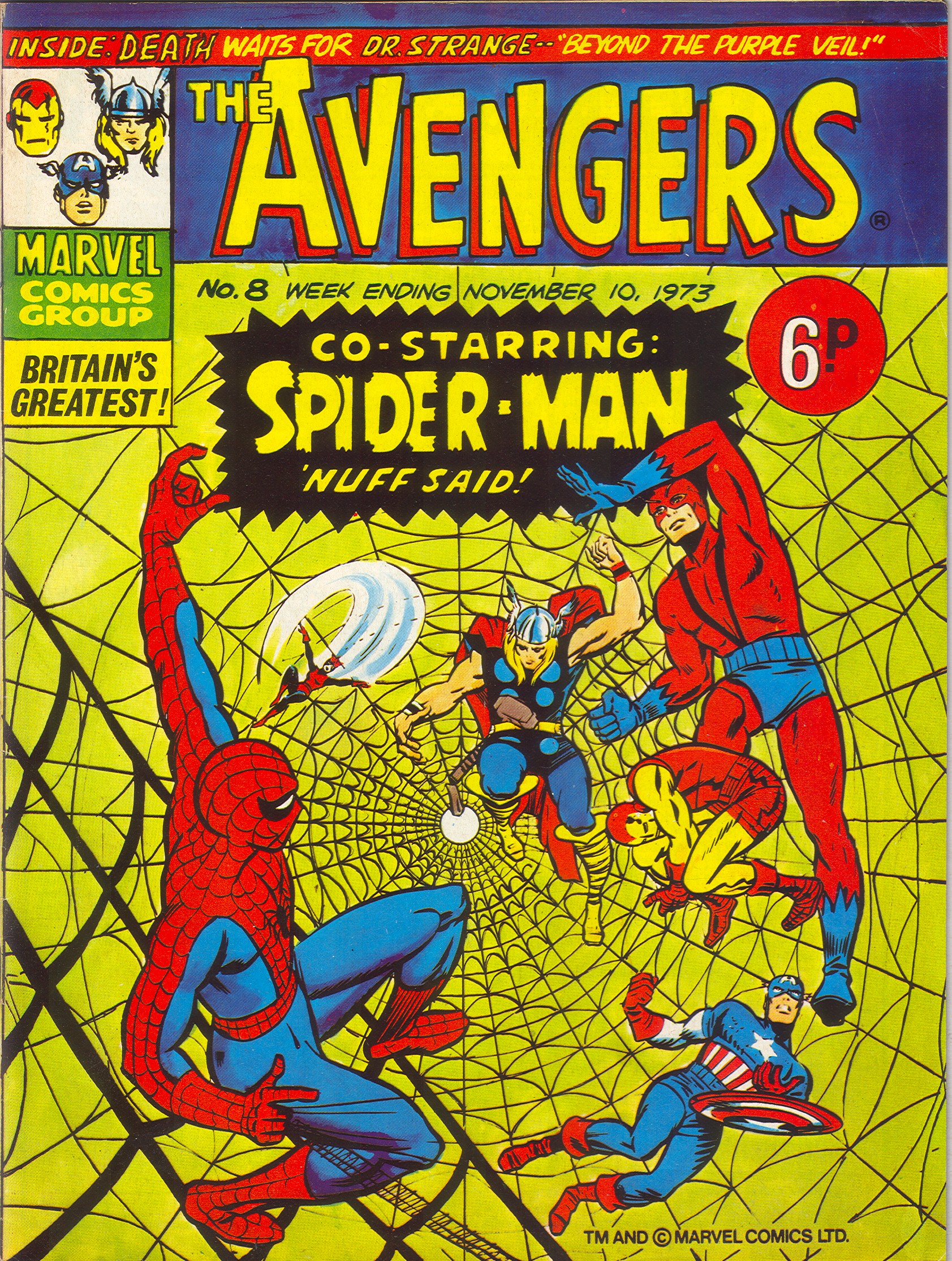 Read online The Avengers (1973) comic -  Issue #8 - 1