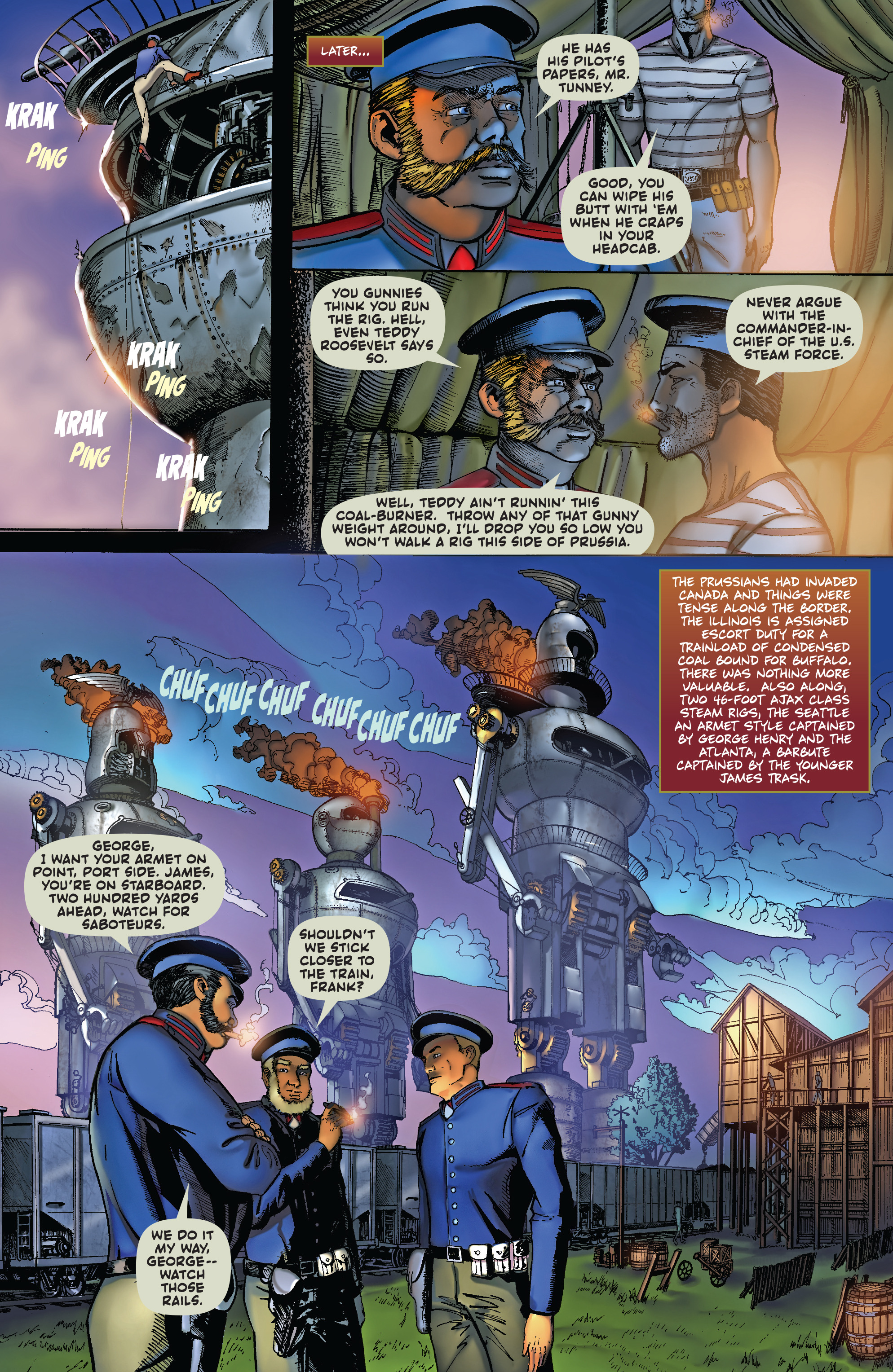 Read online Larry Blamire’s Steam Wars comic -  Issue #3 - 6