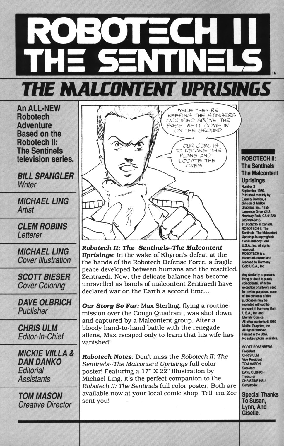 Read online Robotech II: The Sentinels - The Malcontent Uprisings comic -  Issue #2 - 2