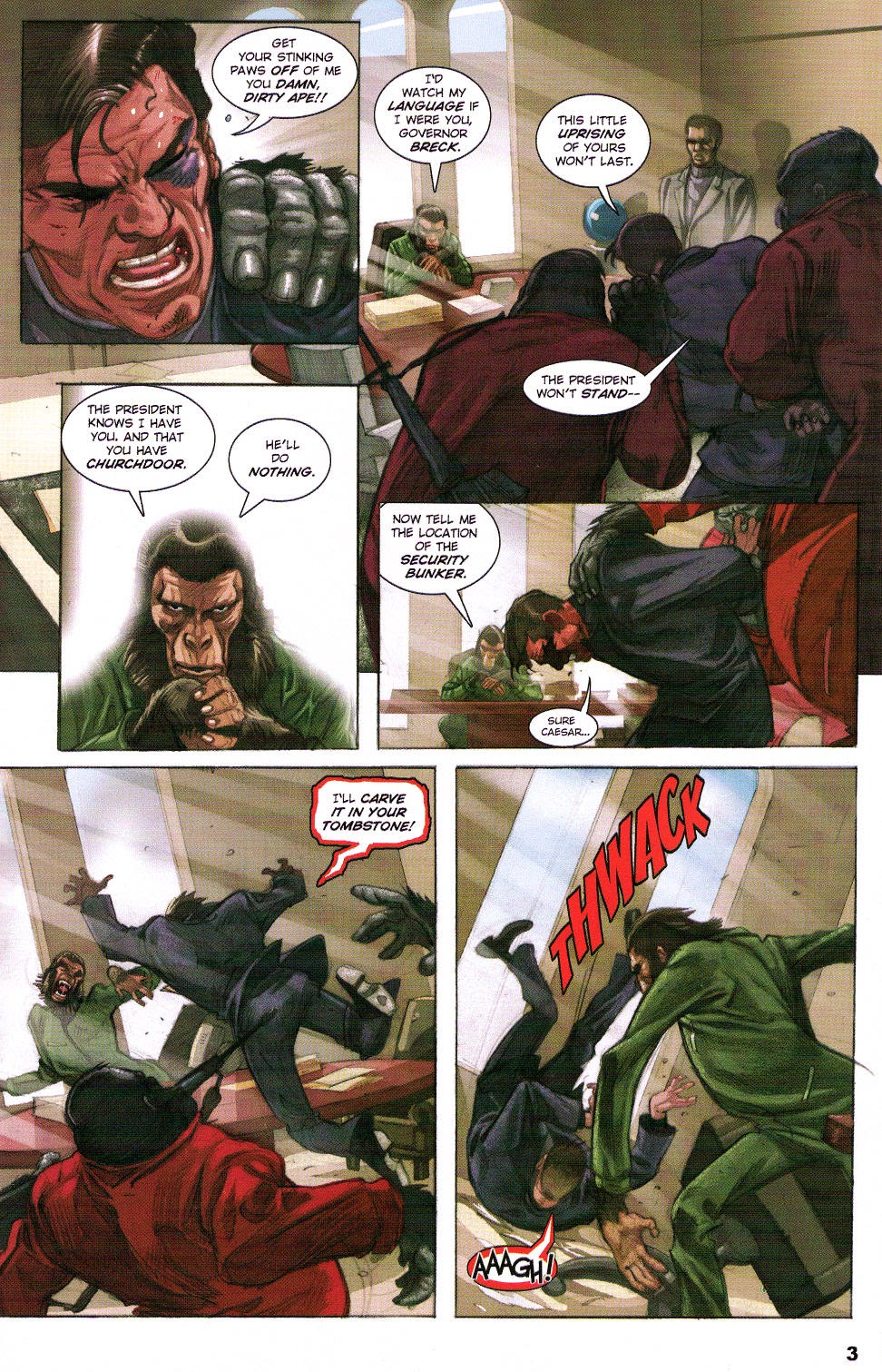 Read online Revolution on the Planet of the Apes comic -  Issue #3 - 5
