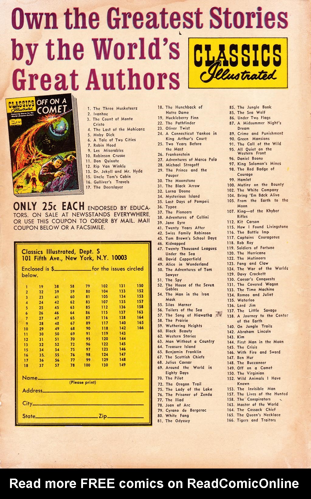 Read online Classics Illustrated comic -  Issue #159 - 52