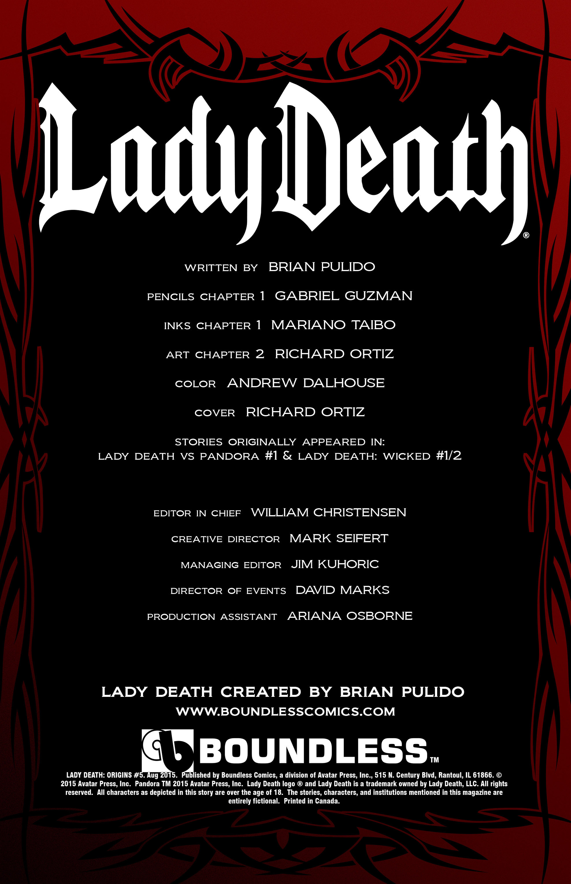 Read online Lady Death Origins comic -  Issue #5 - 2