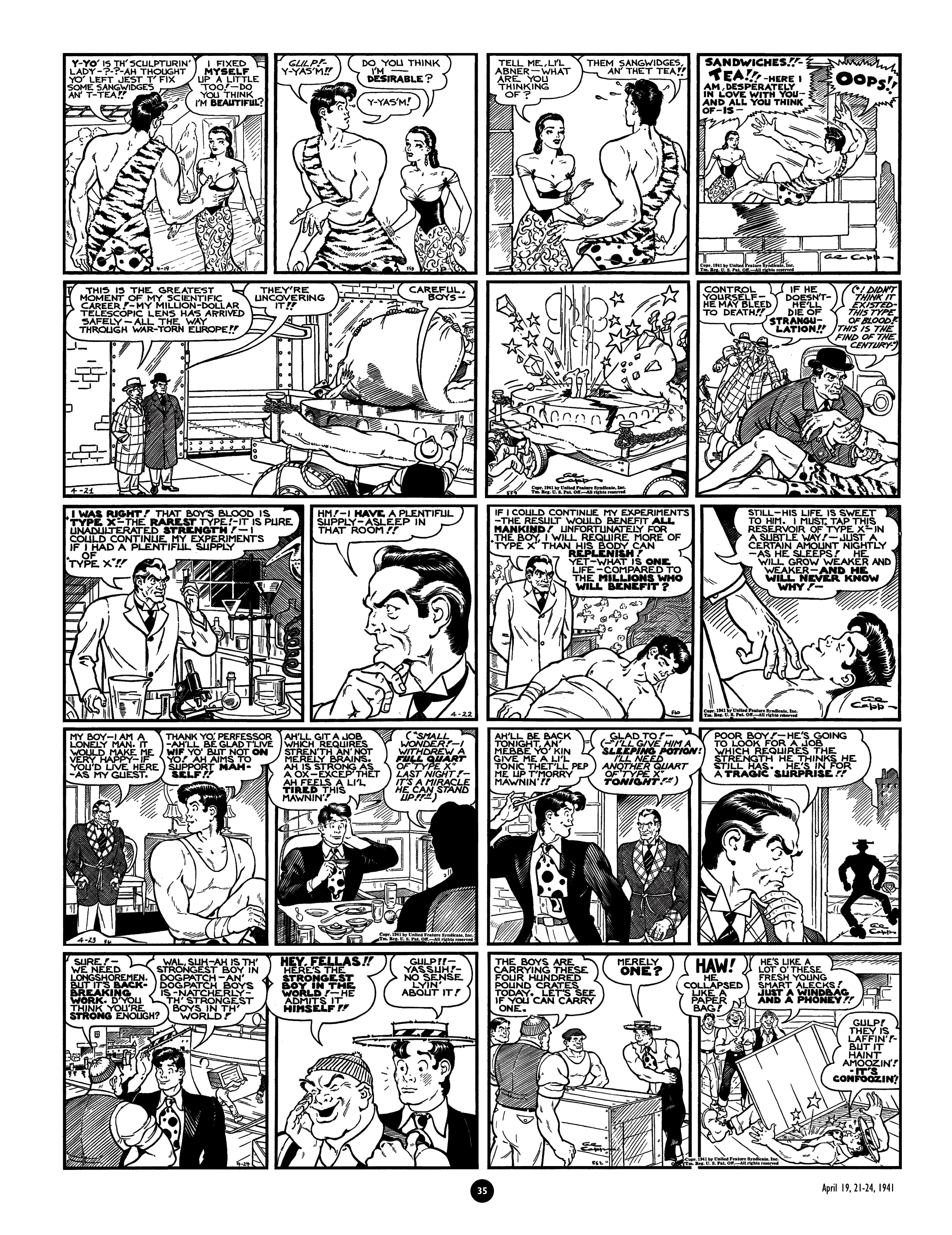 Read online Al Capp's Li'l Abner Complete Daily & Color Sunday Comics comic -  Issue # TPB 4 (Part 1) - 36