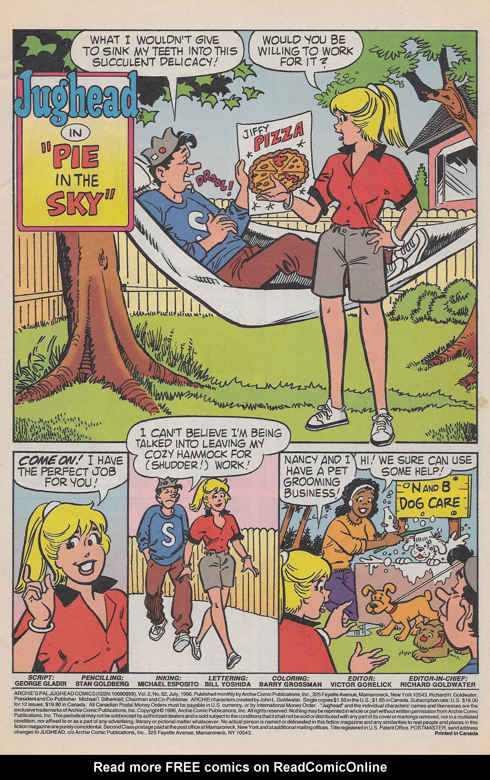 Read online Archie's Pal Jughead Comics comic -  Issue #82 - 3