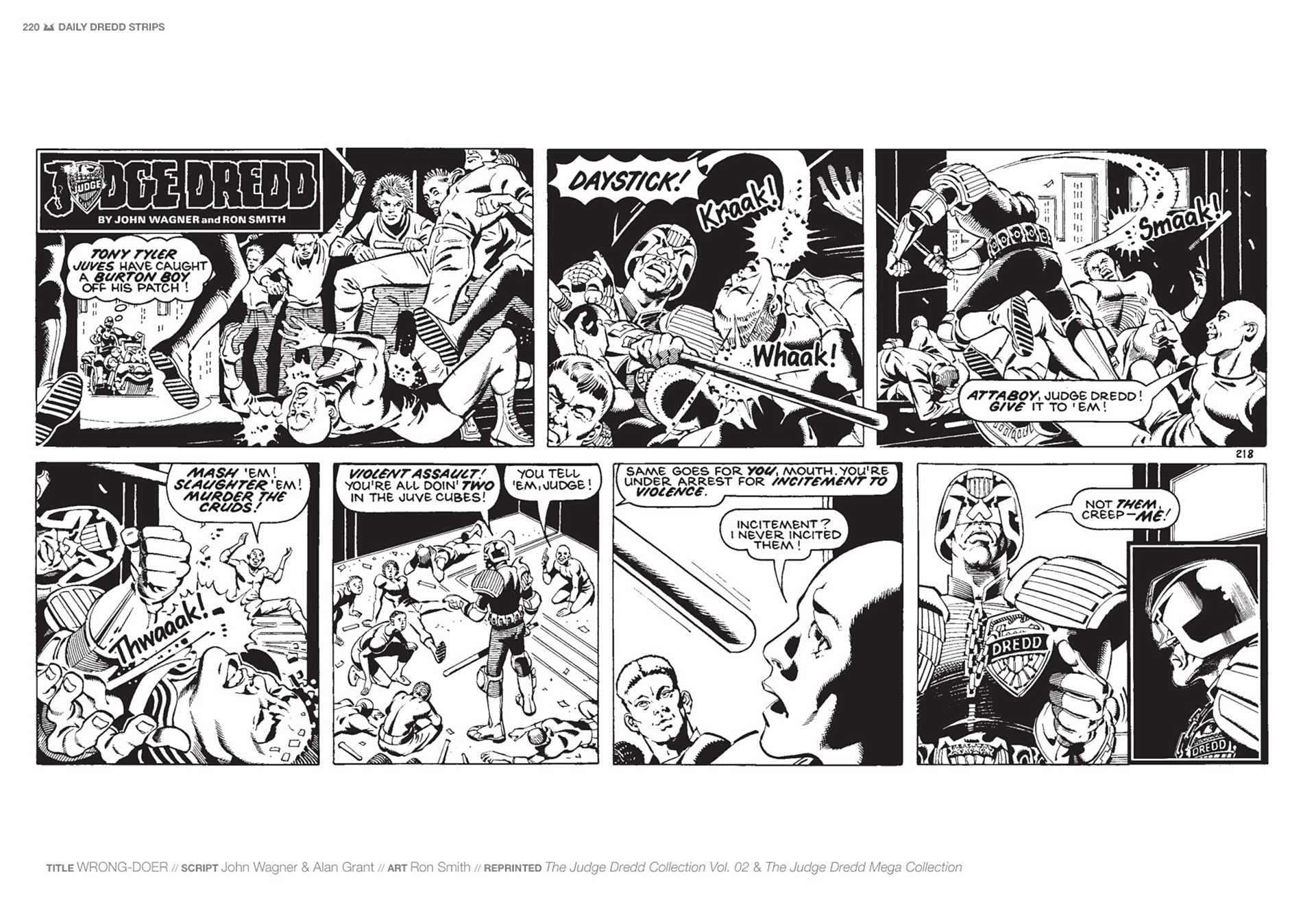 Read online Judge Dredd: The Daily Dredds comic -  Issue # TPB 1 - 223