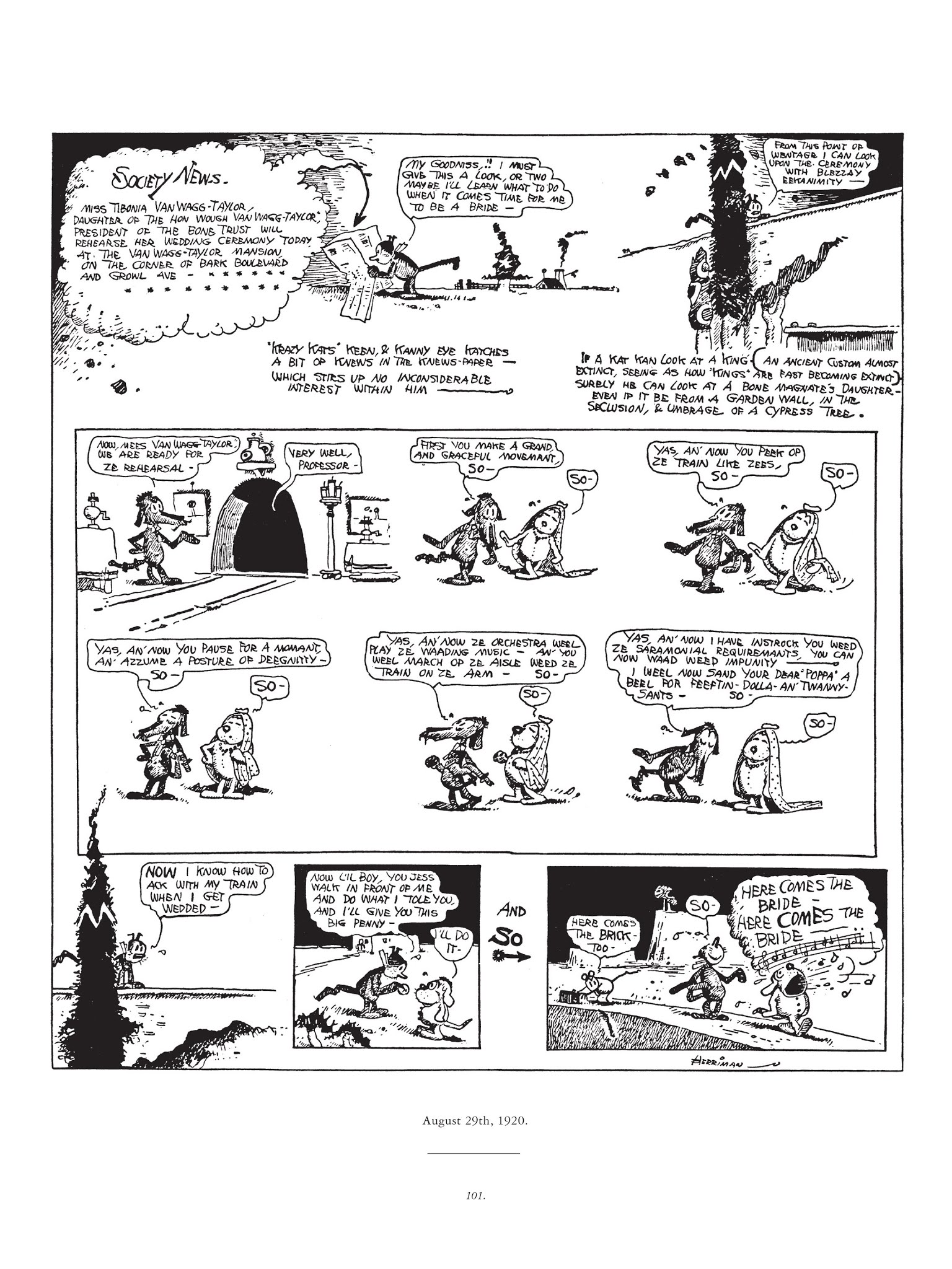 Read online Krazy & Ignatz comic -  Issue # TPB 2 - 101