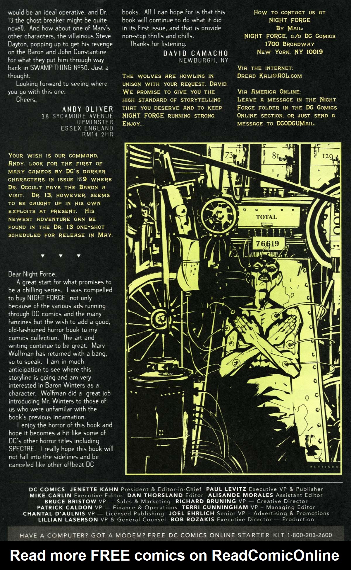 Read online Night Force comic -  Issue #6 - 26