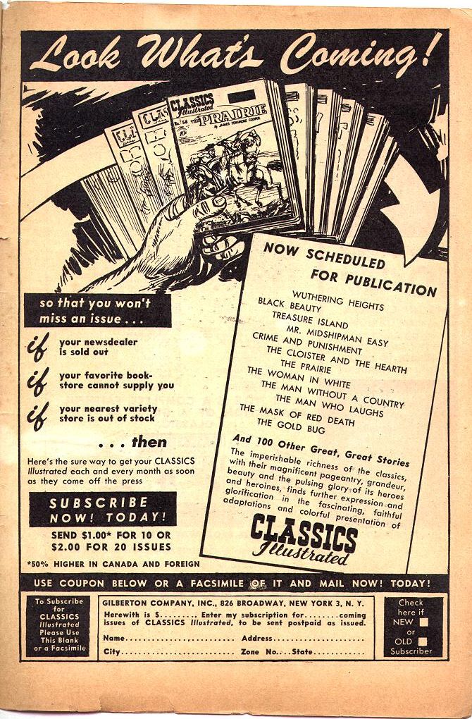 Read online Classics Illustrated comic -  Issue #61 - 50