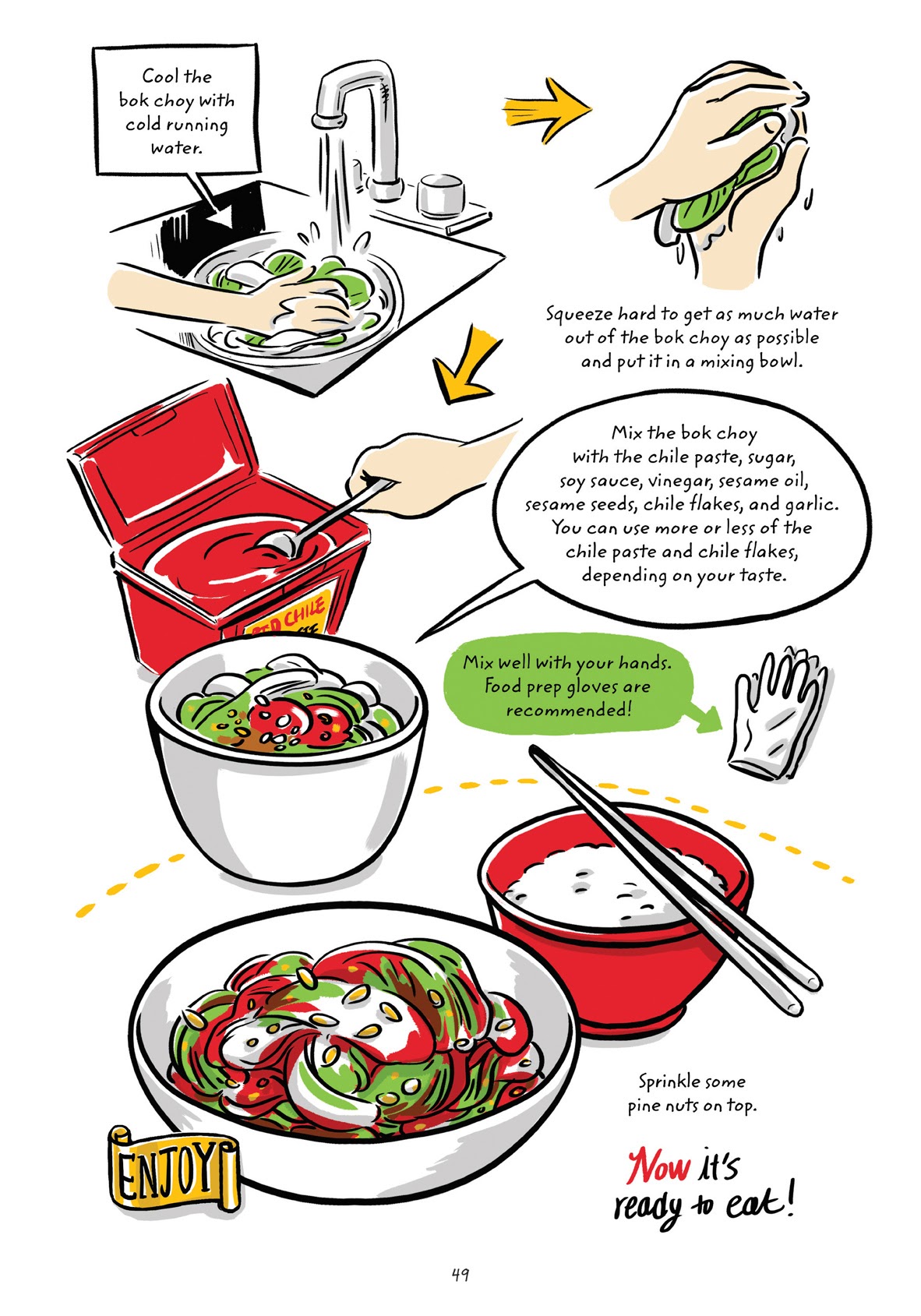 Read online Cook Korean! A Comic Book With Recipes comic -  Issue # TPB (Part 1) - 48