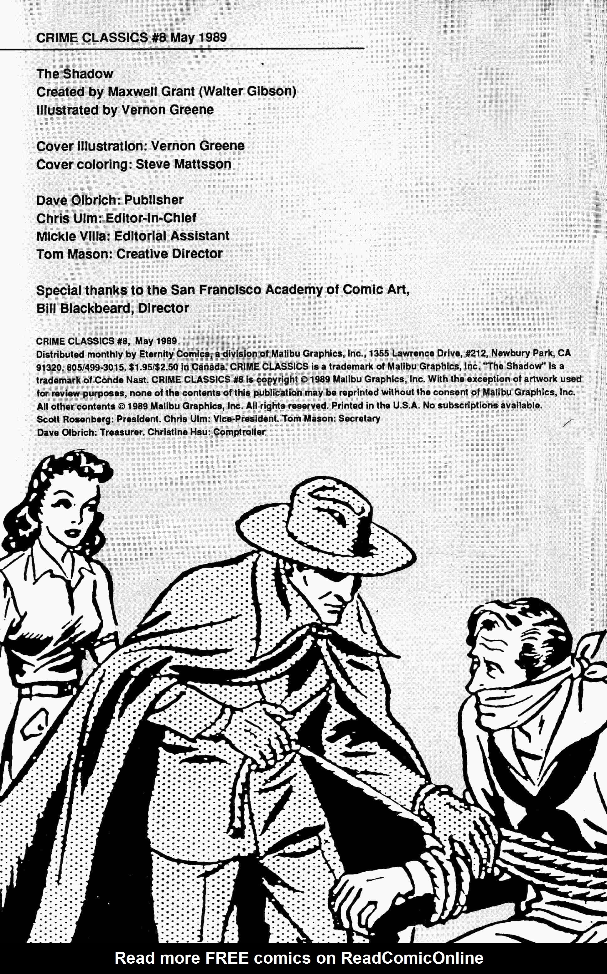 Read online Crime Classics comic -  Issue #8 - 2