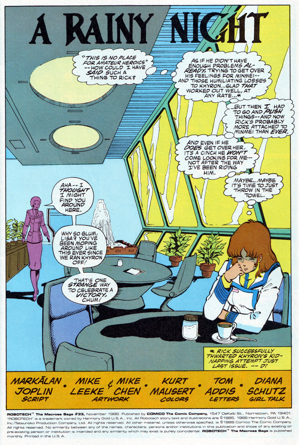 Read online Robotech The Macross Saga comic -  Issue #33 - 2