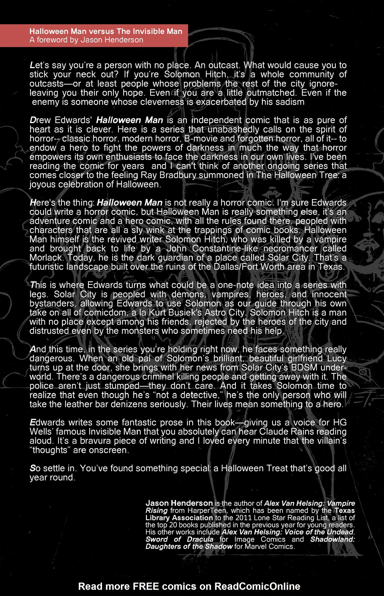 Read online Halloween Man vs. the Invisible Man comic -  Issue # TPB - 3